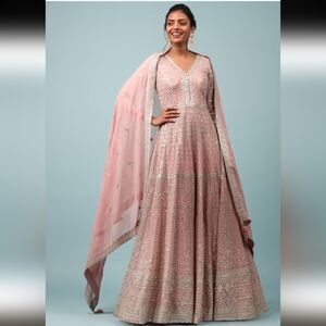Pink anarkali